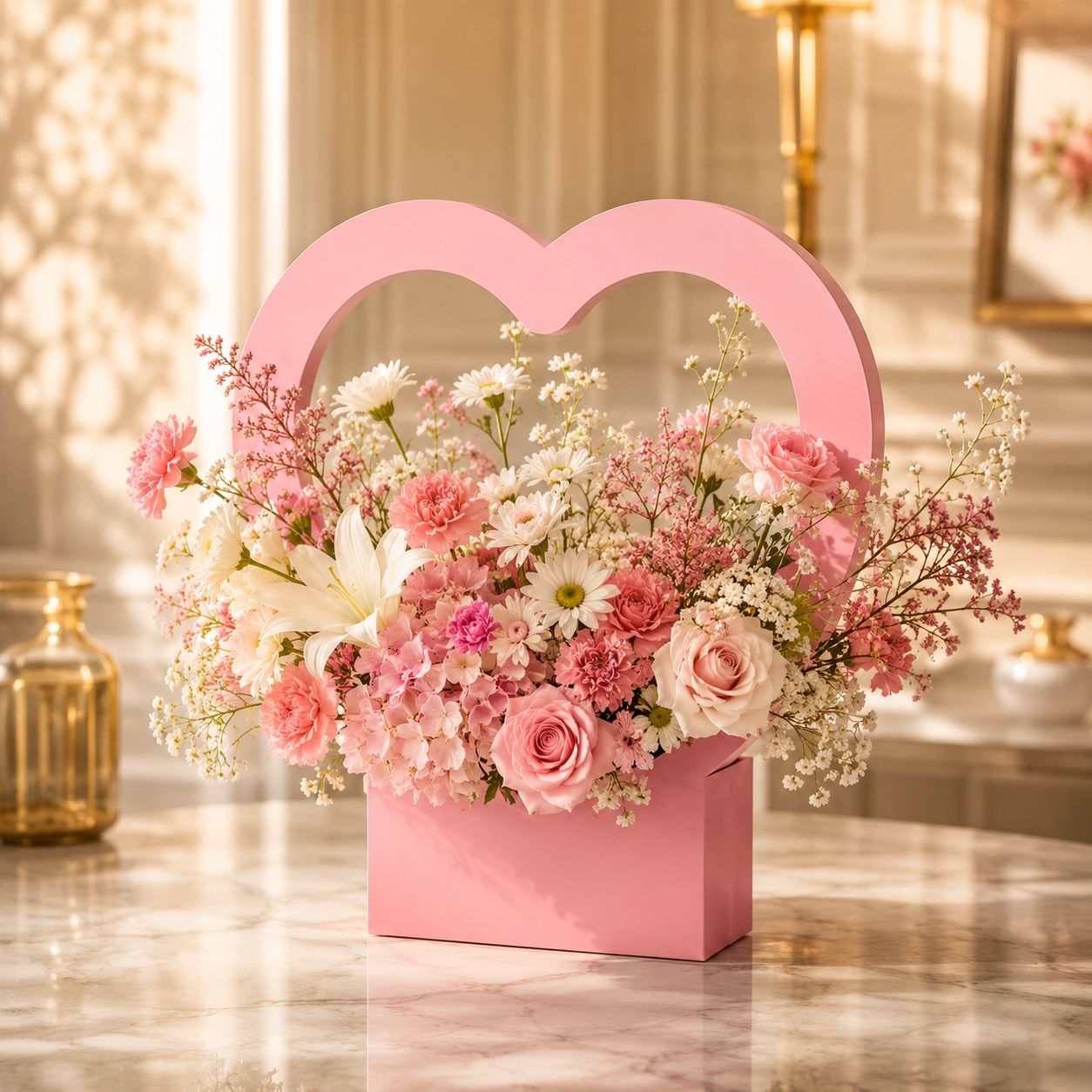 Luxe heart bouquet